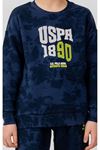 4-14 Yaş Lisanslı Us Polo Assn Erkek Çocuk Takım-İndigo