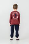 4-14 Yaş Lisanslı Us Polo Assn Erkek Çocuk Takım-Bordo