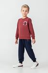 4-14 Yaş Lisanslı Us Polo Assn Erkek Çocuk Takım-Bordo