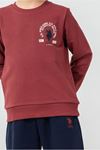 4-14 Yaş Lisanslı Us Polo Assn Erkek Çocuk Takım-Bordo