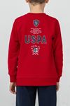 4-14 Yaş Lisanslı Us Polo Assn Erkek Çocuk Takım-Kırmızı