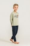 4-14 Yaş Lisanslı Us Polo Assn Erkek Çocuk Takım-Haki
