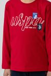 4-14 Yaş Lisanslı Us Polo Assn Erkek Çocuk Takım-Kırmızı