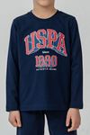 4-14 Yaş Lisanslı Us Polo Assn Erkek Çocuk Takım-Lacivert