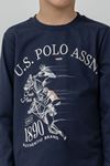 4-14 Yaş Lisanslı Us Polo Assn Erkek Çocuk Takım-Lacivert