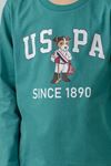 4-14 Yaş Lisanslı Us Polo Assn Erkek Çocuk Takım-Petrol