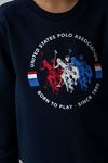 4-14 Yaş Lisanslı Us Polo Assn Erkek Çocuk Takım-Lacivert