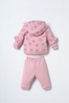 6-36 Ay Lisanslı Us Polo Assn Kız Bebek 3'Lü Takım-Pembe