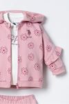 6-36 Ay Lisanslı Us Polo Assn Kız Bebek 3'Lü Takım-Pembe