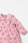 6-24 Ay Lisanslı Us Polo Assn Kız Bebek Elbise-Pembe