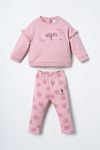 6-36 Ay Lisanslı Us Polo Assn Kız Bebek Takım-Pembe