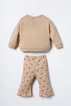 6-36 Ay Lisanslı Us Polo Assn Kız Bebek Takım-Latte