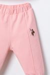 6-36 Ay Lisanslı Us Polo Assn Kız Bebek Takım-Pembe