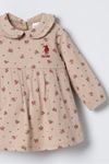 6-36 Ay Lisanslı Us Polo Assn Kız Bebek Elbise-Latte