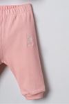 6-36 Ay Lisanslı Us Polo Assn Kız Bebek 3'Lü Takım-Şeker Pembe