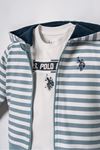 6-36 Ay Lisanslı Us Polo Assn Erkek Bebek 3'Lü Takım-Su Yeşili