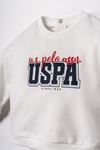 6-36 Ay Lisanslı Us Polo Assn Erkek Bebek Takım-Ekru