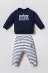 6-36 Ay Lisanslı Us Polo Assn Erkek Bebek Takım-Lacivert