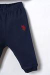 6-36 Ay Lisanslı Us Polo Assn Erkek Bebek Takım-Kırmızı