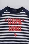 6-36 Ay Lisanslı Us Polo Assn Erkek Bebek Takım-Kırmızı
