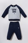 6-36 Ay Lisanslı Us Polo Assn Erkek Bebek Takım-Lacivert