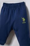6-36 Ay Lisanslı Us Polo Assn Erkek Bebek Takım-İndigo