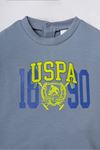 6-36 Ay Lisanslı Us Polo Assn Erkek Bebek Takım-İndigo