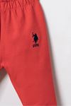 6-36 Ay Lisanslı Us Polo Assn Erkek Bebek Takım-Ekru