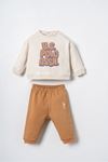 6-36 Ay Lisanslı Us Polo Assn Erkek Bebek Takım-Latte