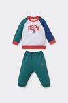 6-36 Ay Lisanslı Us Polo Assn Erkek Bebek Takım-Uzay Grisi