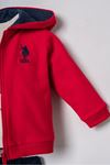 6-36 Ay Lisanslı Us Polo Assn Erkek Bebek 3'Lü Takım-Kırmızı
