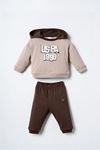 6-36 Ay Lisanslı Us Polo Assn Erkek Bebek Takım-Latte
