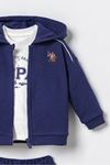 6-36 Ay Lisanslı Us Polo Assn Erkek Bebek 3'Lü Takım-Lacivert