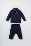 6-36 Ay Lisanslı Us Polo Assn Erkek Bebek Takım-Lacivert