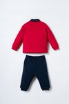 6-36 Ay Lisanslı Us Polo Assn Erkek Bebek Takım-Kırmızı