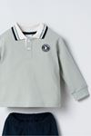 6-36 Ay Lisanslı Us Polo Assn Erkek Bebek Takım-Taş