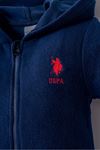 9-36 Ay Lisanslı Us Polo Assn Erkek Bebek Tulum-Lacivert
