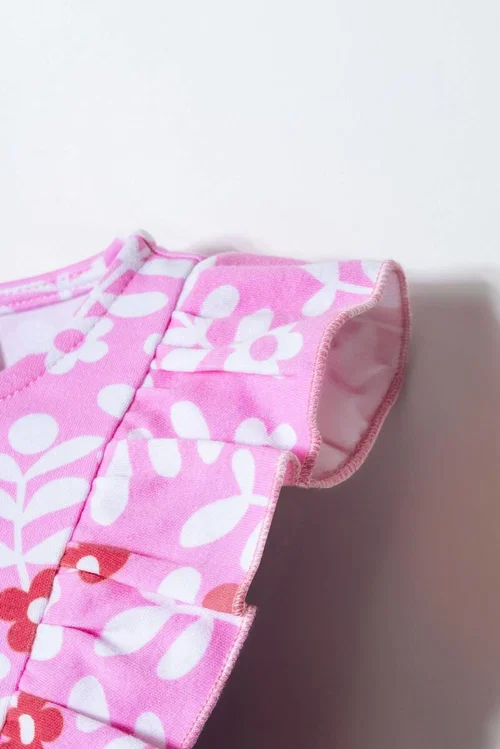 6-36 Ay Lisanslı Us Polo Assn Kız Bebek Takım-Pembe