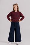 4-8 Yaş Crimson Perla Kız Çocuk Takım-Bordo