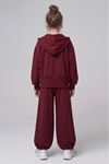9-14 Yaş Alice Linen Kız Çocuk Takım-Bordo