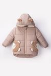 2-6 Yaş Animals Bear Erkek Çocuk Mont-Bej