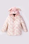 2-6 Yaş Rabbit Pink Kız Çocuk Mont-Pembe