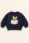 4-14 Yaş Daily Paws Kız Çocuk Sweat-Lacivert